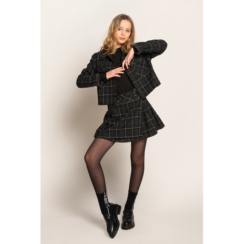 frankie & Liberty Frankie & Liberty Pippa Jacket Check black   W42