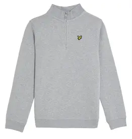 Lyle Scott Lyle&Scott   Zip Pullover Light Grey Marl S52 *