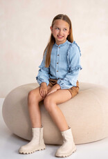 Like Flo Like Flo F408-5106  Carlijn  blouse Lt Denim W42