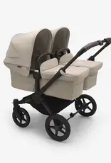 Bugaboo Bugaboo Donkey 5 Twin Desert Taupe zonnekap, Desert Taupe bekleding, black onderstel