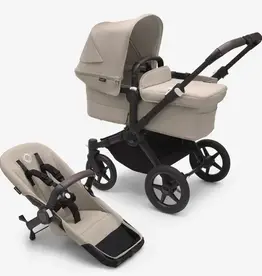Bugaboo Bugaboo Donkey 5 Mono Desert Taupe zonnekap, Desert Taupe bekleding, black onderstel