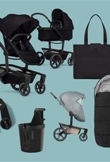 Joolz Joolz Day 5 Essential bundel Set € 1.673,75   zitje, wieg, autostoel adapters, voetenzak, bekerhouder, regenhoes & luiertas   Space Black
