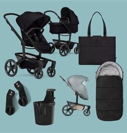 Joolz Joolz Day 5 Essential bundel Set € 1.673,75   zitje, wieg, autostoel adapters, voetenzak, bekerhouder, regenhoes & luiertas   Space Black