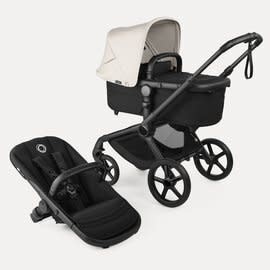 Bugaboo Bugaboo Fox 5  *Renew  BUNDEL  Misty  white zonnekap, black  bekleding, black onderstel