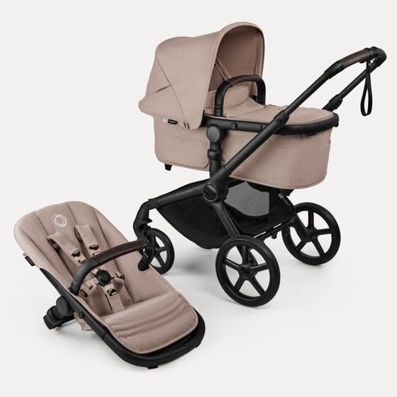 Bugaboo Bugaboo Fox 5 *Renew Desert Taupe zonnekap, Desert Taupe bekleding, black onderstel