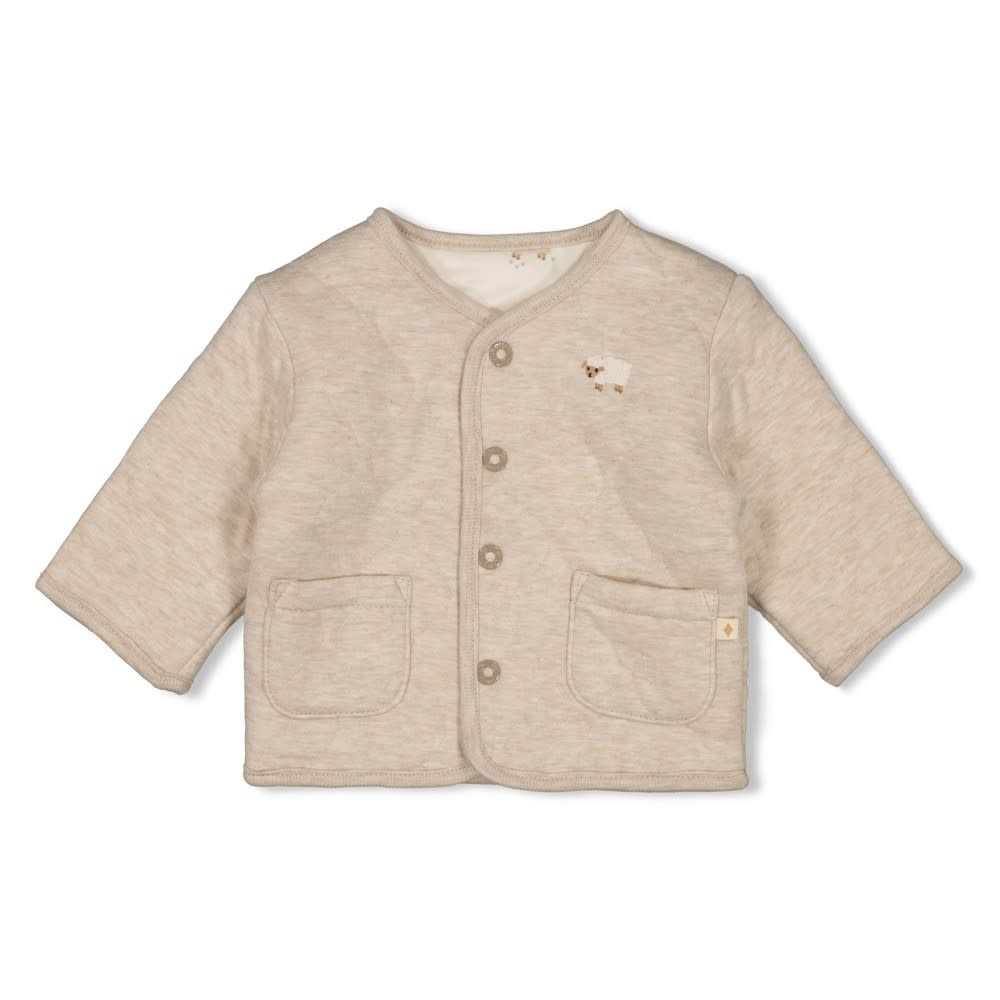 Feetje Feetje 51300526  jasje reversible  unisex  Taupe melange W52