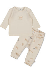 Feetje Feetje 51602567  shirtje + broekje  unisex  Taupe melange W52