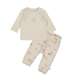 Feetje Feetje 51602567  shirtje + broekje  unisex  Taupe melange W52