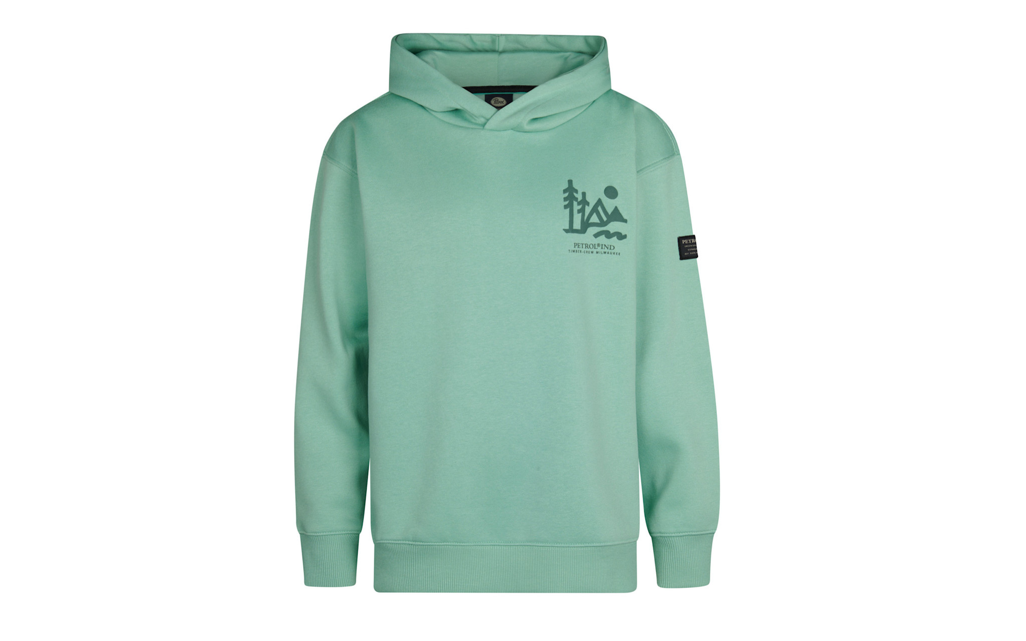 Petrol Petrol  Sweater Hooded  SWH 359 Pale Aqua    W52