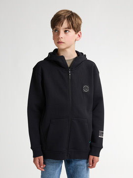 Petrol Petrol  Sweater Hooded Zip SWH  352 Deep Black    W52