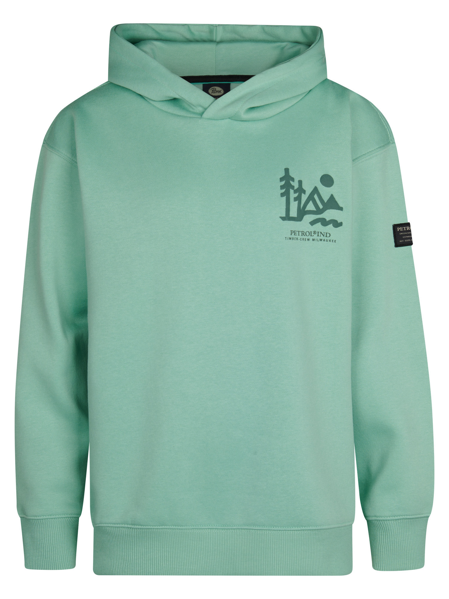 Petrol Petrol  Sweater Hooded  SWH 359 Pale Aqua    W52