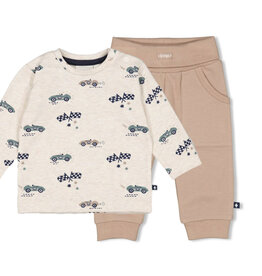 Feetje Feetje 51602575 shirtje + broekje  Offwhite melange  W52