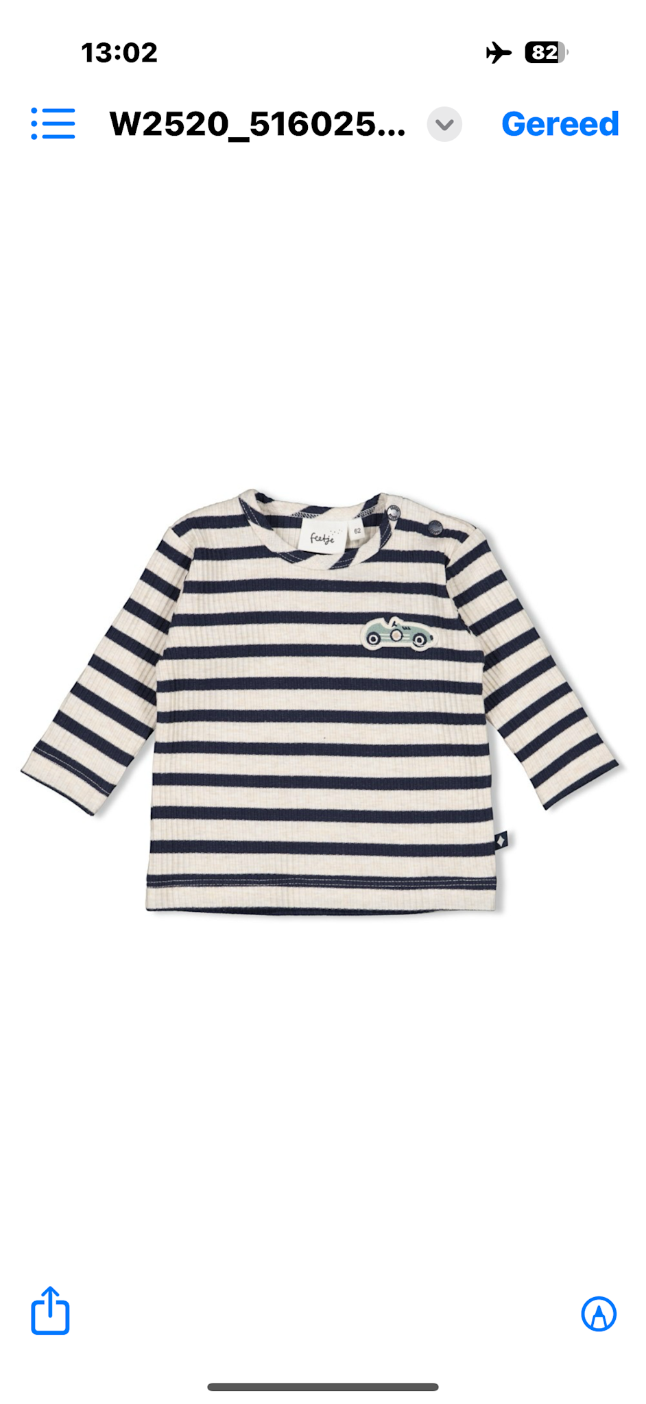 Feetje Feetje 51602576  shirtje + broekje Navy  W52
