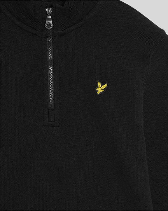Lyle Scott Lyle&Scott Zip Pullover sweat  jet black W52  *