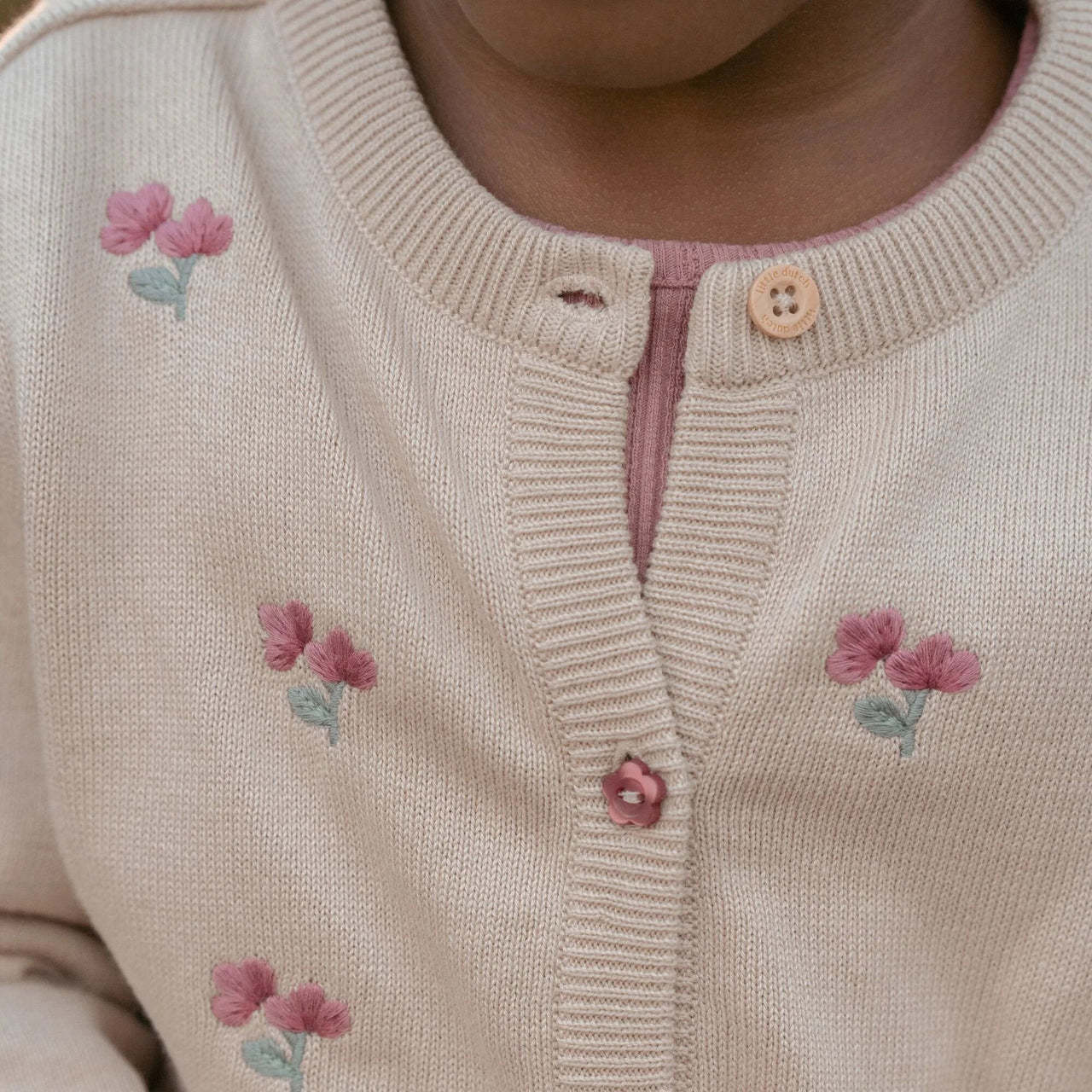 Little Dutch kleding Little Dutch  Vest Gebreid 250 Sand   G52