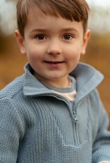 Little Dutch kleding Little Dutch Trui Zipper Stone blue  B52