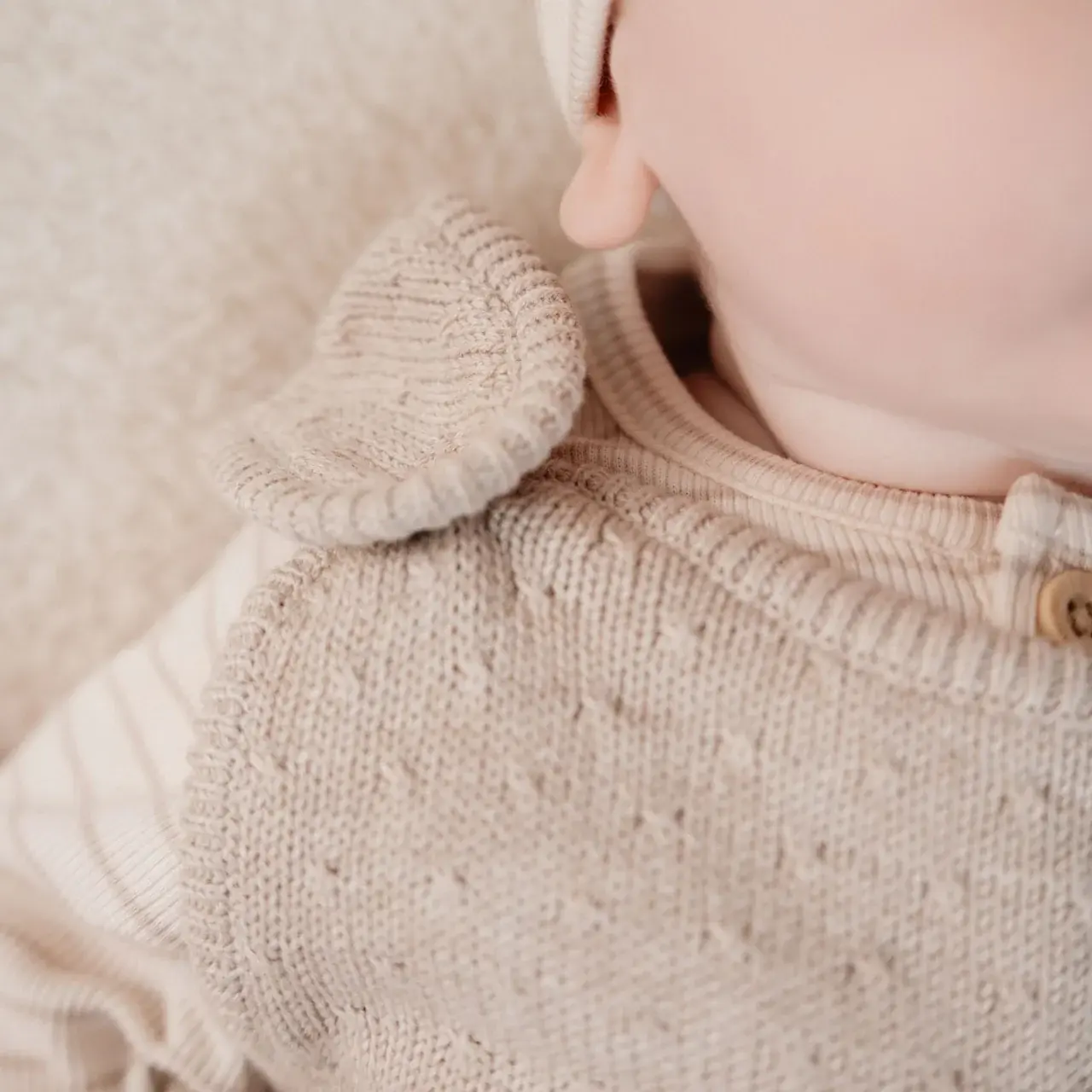 Little Dutch kleding Little Dutch Boxpak  Gebreid soft beige W52