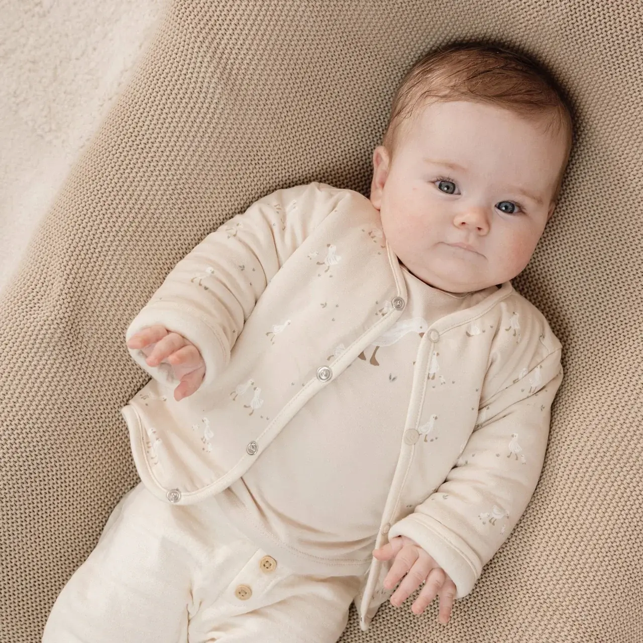 Little Dutch kleding Little Dutch  Jas Omkeerbaar Sand  W52