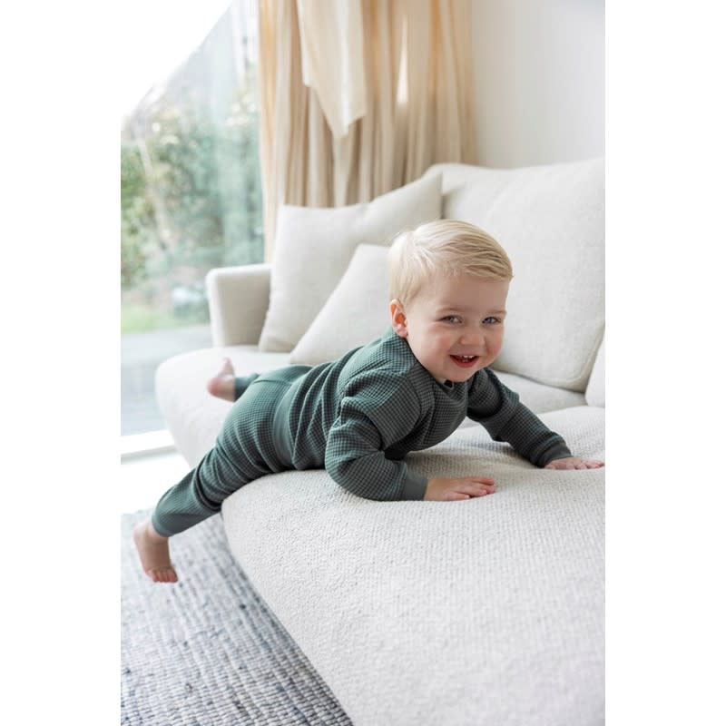 Feetje Feetje    Family Pyjama kinderen zeegroen