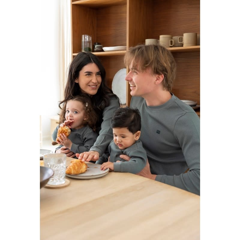 Feetje Feetje    Family Pyjama kinderen zeegroen