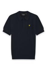 Lyle Scott Lyle&Scott KNB2401V SS Knitted Polo Shirt Dark Navy S62