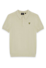 Lyle Scott Lyle&Scott KNB2401V SS Knitted Polo Shirt Wheat  S62