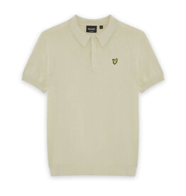 Lyle Scott Lyle&Scott KNB2401V SS Knitted Polo Shirt Wheat  S62