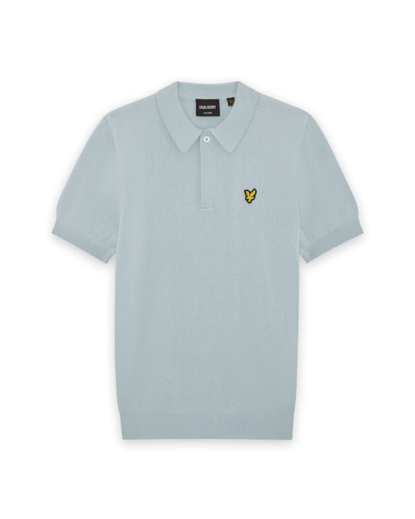 Lyle Scott Lyle&Scott KNB2401V SS Knitted Polo Shirt Opal Blue S62