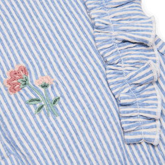 Little Dutch kleding Little Dutch CL2602400 Tuinpak blue stripe S62