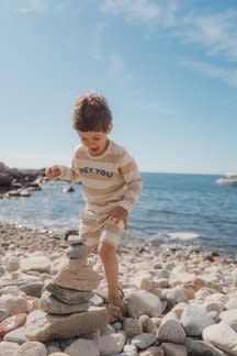 Little Dutch kleding Little Dutch CL2602363 Broek biscuit stripe S62