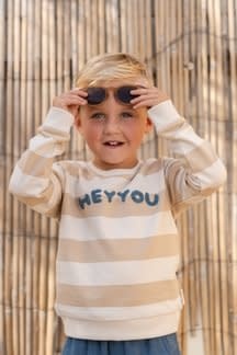 Little Dutch kleding Little Dutch CL2602210 Sweater Biscuit Stripe S62