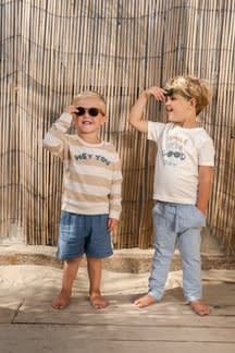 Little Dutch kleding Little Dutch CL2602210 Sweater Biscuit Stripe S62