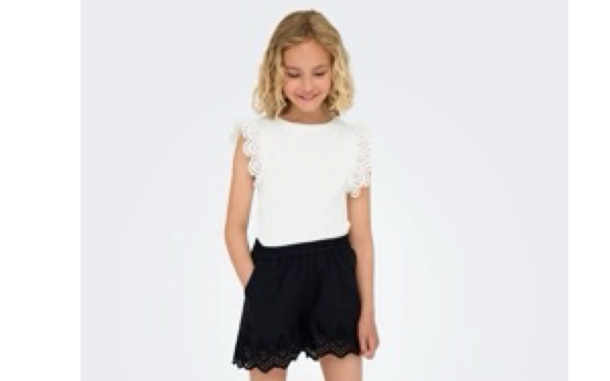 Only Kids Only Kids KogDrea Shirt Cloud Dancer  S62