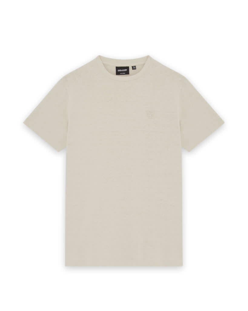 Lyle Scott Lyle&Scott SPB2205V   linen blend T-shirt   cove    S62