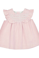 Mayoral Mayoral 1884  dress   with  smock   rose S62