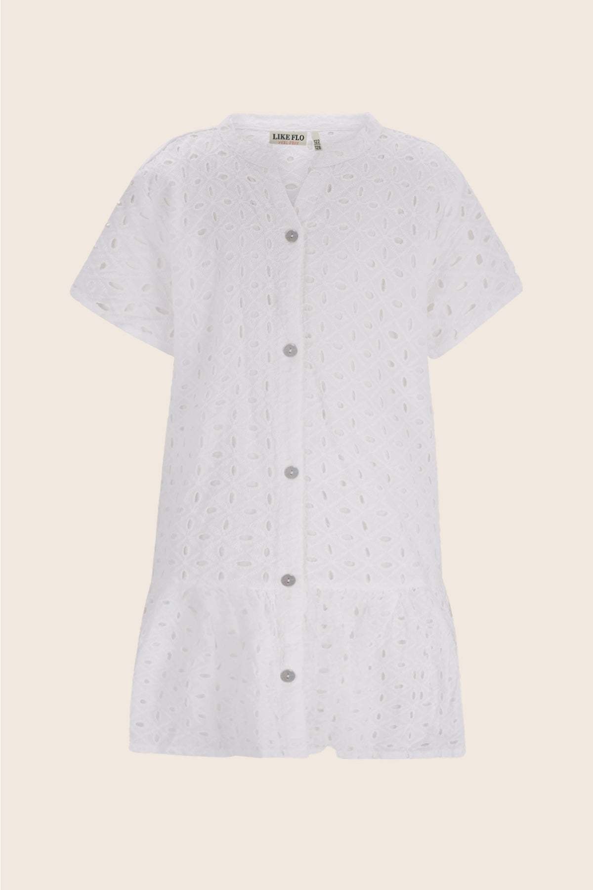 Like Flo Like Flo F602-5809-001 Jurk Off White  S62