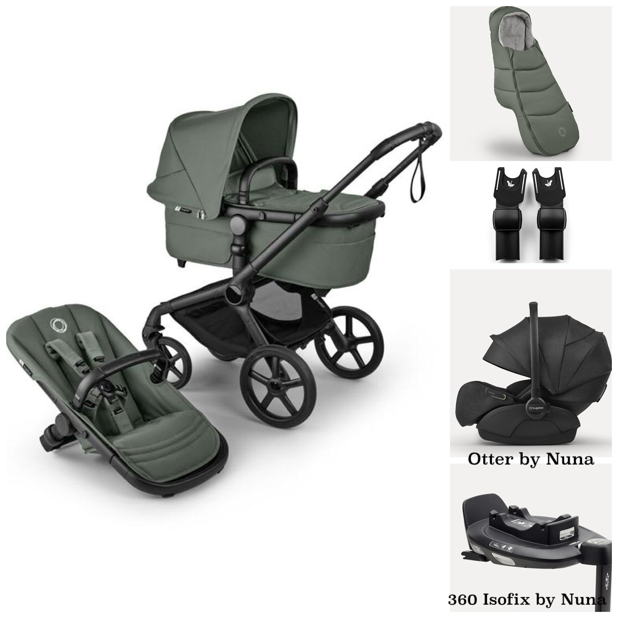 Bugaboo Bugaboo Fox 5 *Renew BUNDEL Forest green BUNDEL