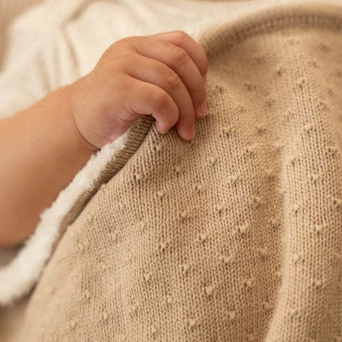 Little Dutch textiel Little Dutch ledikantdeken pure fleece beige