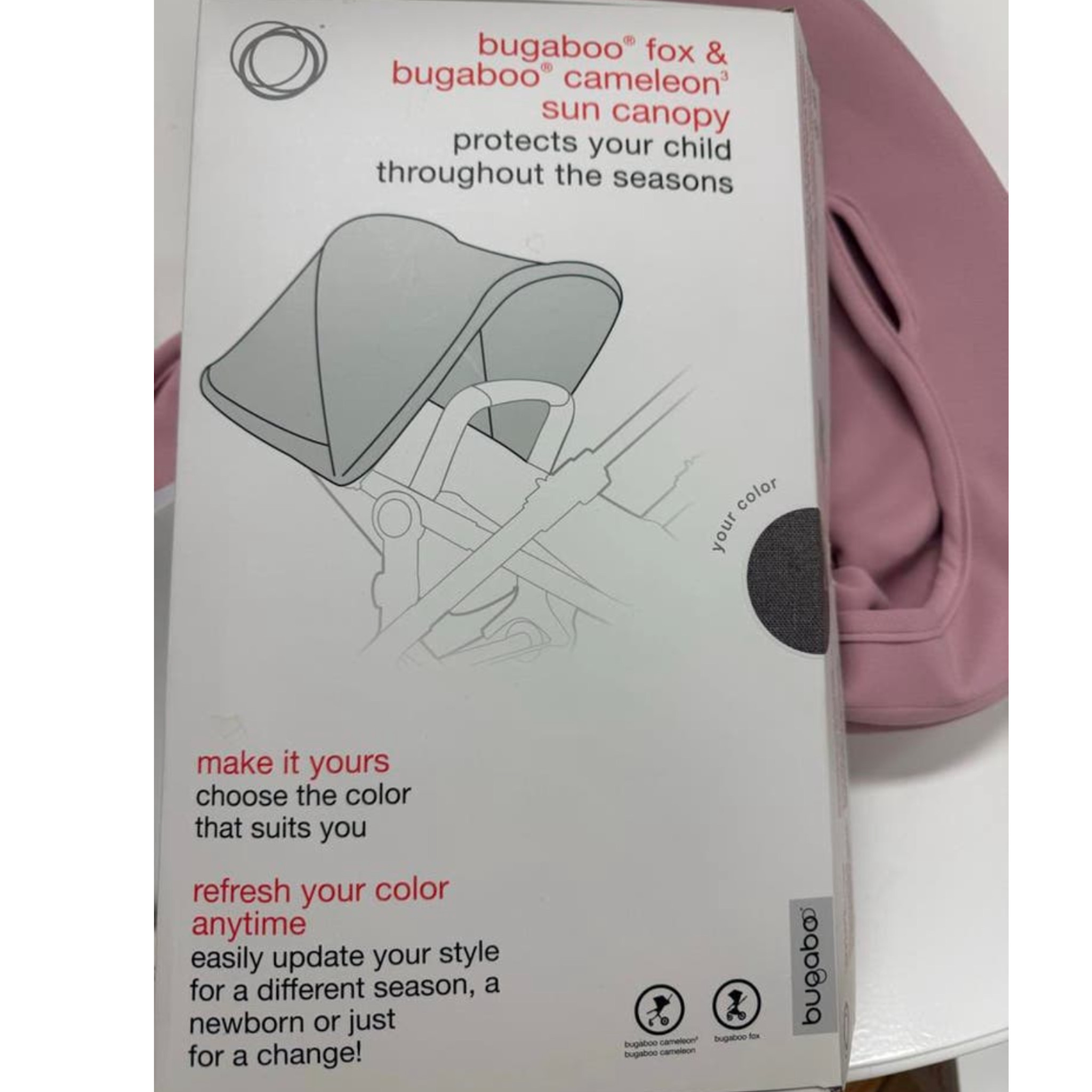 Bugaboo Bugaboo  roze kap