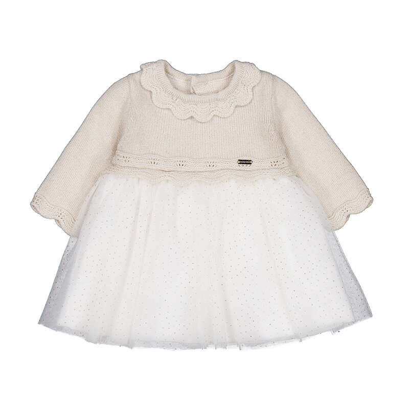 Mayoral Mayoral 2809  Champagne  Jurk   W26