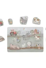 Little Dutch Little Dutch  Geluidenpuzzel hout - boerderij figuren