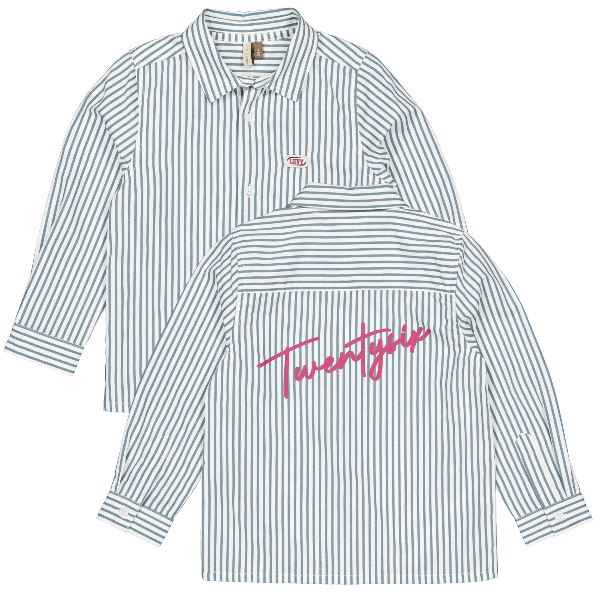 Levv Levv Dimitri Shirt  Cream Stripes   W62