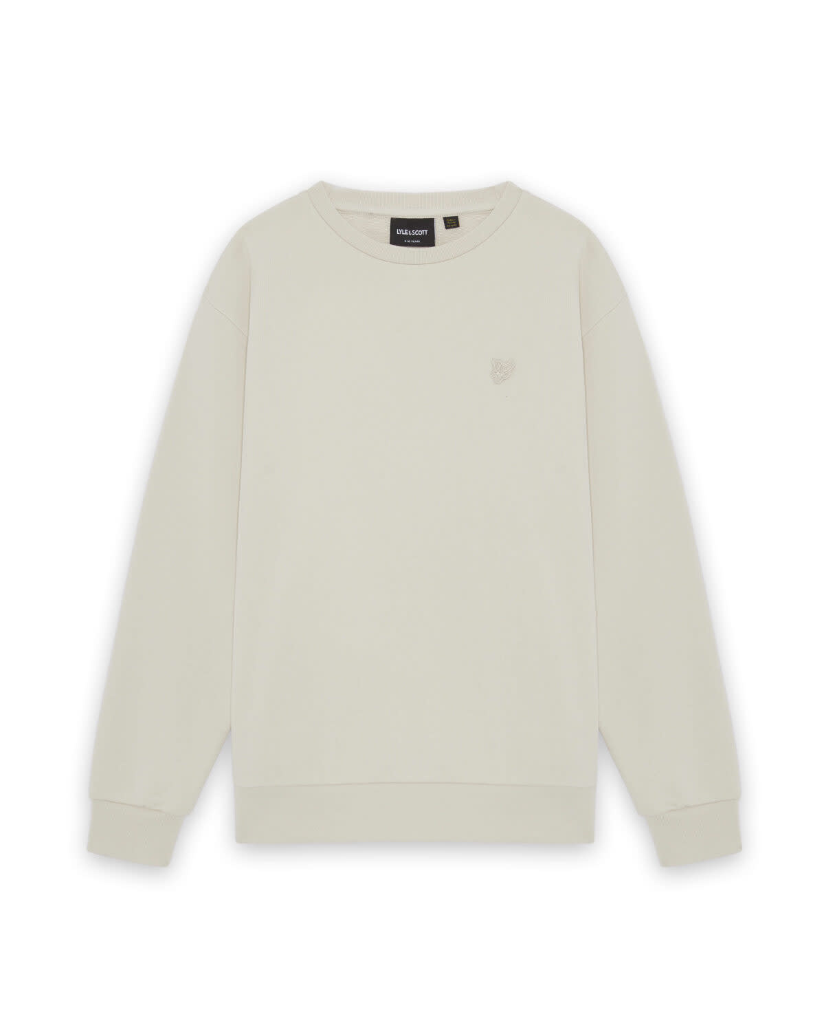 Lyle Scott Lyle&Scott Heavy Weight Drop Shoulder Crew Putty W62