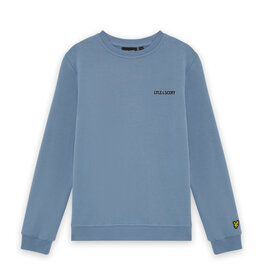 Lyle Scott Lyle&Scott Crew Neck Logo print Power blue W62