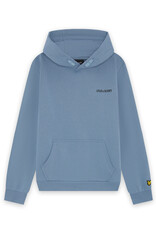 Lyle Scott Lyle&Scott Logo Print Hoodie Power Blue W62
