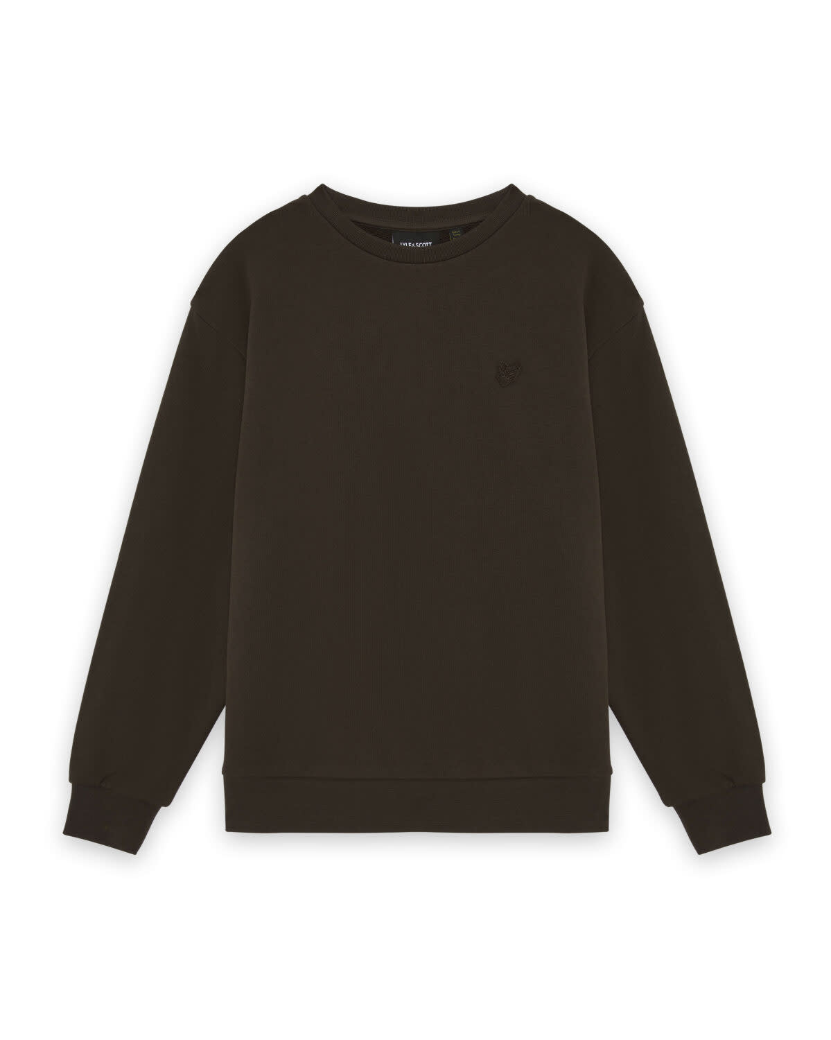 Lyle Scott Lyle&Scott Heavy Weight Drop Shoulder Crew Ebony W62