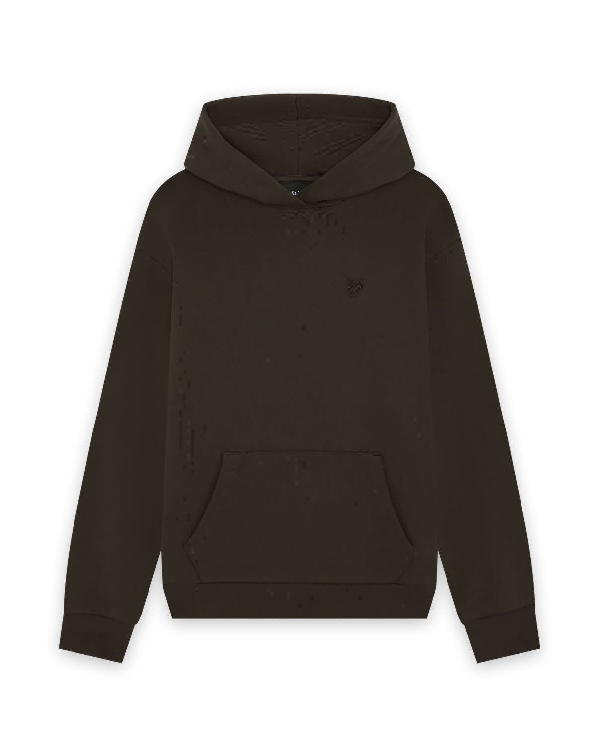 Lyle Scott Lyle&Scott Heavy Weight Drop Shoulder Hoodie Ebony W62