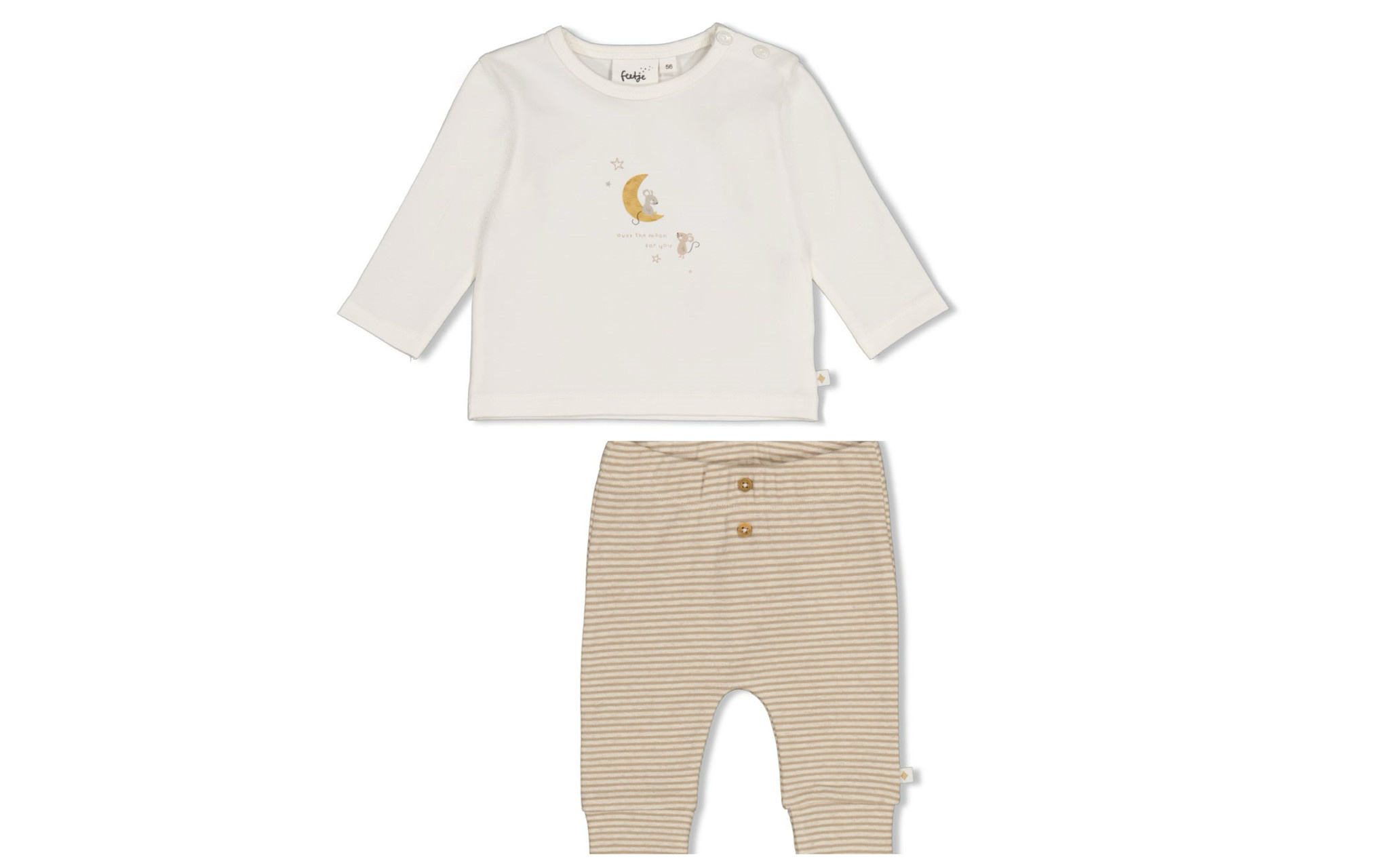 Feetje Feetje 51602806  Shirtje + Broekje Offwhite  W62