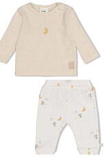 Feetje Feetje 51602800 Shirtje + Broekje Offwhite Melange  W62