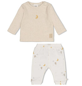 Feetje Feetje 51602800 Shirtje + Broekje Offwhite Melange  W62